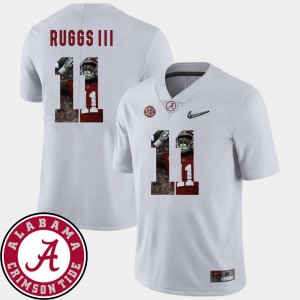 #11 Pictorial Fashion White Henry Ruggs III Bama Jersey Football For Men