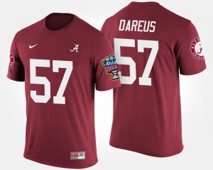 Crimson Bowl Game Sugar Bowl Marcell Dareus University of Alabama T-Shirt #57 Mens