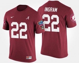 For Men's Crimson Sugar Bowl Bowl Game Mark Ingram Alabama Crimson Tide T-Shirt #22