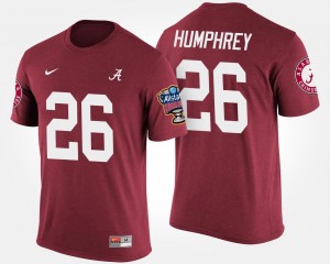 Bowl Game Men's Sugar Bowl Crimson Marlon Humphrey University of Alabama T-Shirt #26