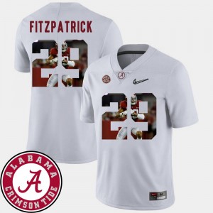 #29 Football Minkah Fitzpatrick Alabama Jersey Pictorial Fashion Mens White