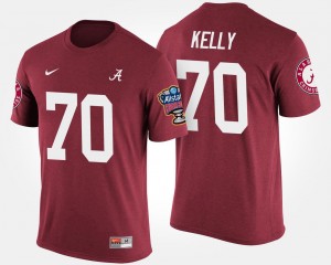 Sugar Bowl Mens #70 Bowl Game Ryan Kelly Alabama Crimson Tide T-Shirt Crimson