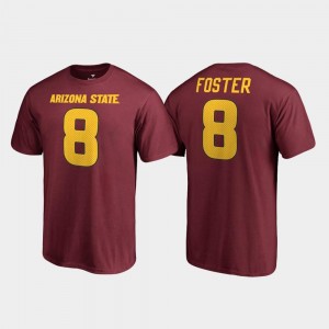 Name & Number College Legends #8 For Men Maroon D.J. Foster Arizona State T-Shirt