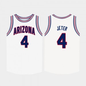 Chase Jeter Wildcats Jersey For Men's White #4 College Basketball
