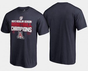 For Men Arizona Wildcats T-Shirt 2018 Pac 12 Champions Basketball Regular Season Navy