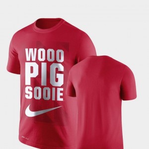 For Men University of Arkansas T-Shirt Legend Franchise Performance Nike Cardinal
