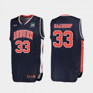 2019 Final-Four #33 Mens Chase Maasdorp Tigers Jersey Navy Replica
