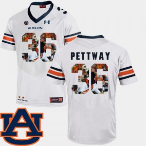 Cody Parkey Tigers Jersey #36 White Football Pictorial Fashion For Men's