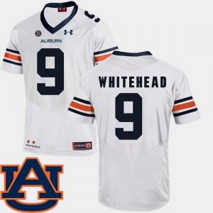 College Football For Men SEC Patch Replica #9 Jermaine Whitehead Auburn Tigers Jersey White