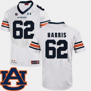 White College Football SEC Patch Replica For Men's Josh Harris Auburn Tigers Jersey #62
