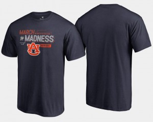 2018 March Madness Bound Airball Auburn Tigers T-Shirt Navy Basketball Tournament For Men's