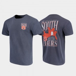 Navy Comfort Colors For Men Welcome to the South Auburn Tigers T-Shirt