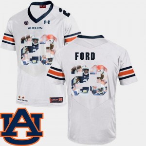 Rudy Ford Auburn Tigers Jersey #23 Pictorial Fashion Football Mens White