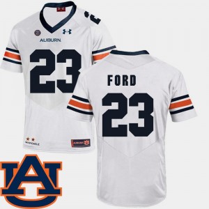 College Football White For Men Rudy Ford Auburn University Jersey SEC Patch Replica #23