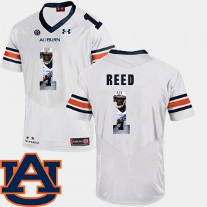 Football For Men White Pictorial Fashion Trovon Reed Auburn Tigers Jersey #1
