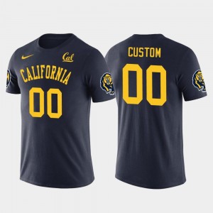 Navy Future Stars #00 For Men's University of California Custom T-Shirts Cotton Football