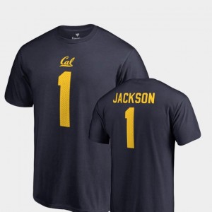 Men #1 DeSean Jackson California Golden Bears T-Shirt Navy Name & Number College Legends