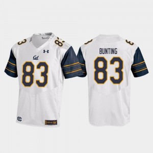Replica Under Armour For Men's College Football Ian Bunting Cal Bears Jersey White #83