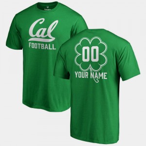 Men's St. Patrick's Day #00 Kelly Green Fanatics Big & Tall Dubliner University of California Customized T-Shirts