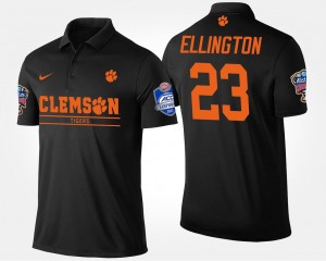 Bowl Game For Men's Andre Ellington CFP Champs Polo Black Atlantic Coast Conference Sugar Bowl Name and Number #23