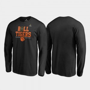 2018 National Champions Mens Roll Tigers Long Sleeve College Football Playoff Clemson National Championship T-Shirt Black