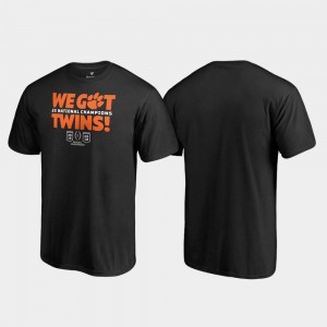 We Got Twins College Football Playoff For Men 2018 National Champions Black Clemson Tigers T-Shirt