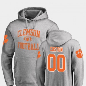 Fanatics Branded College Football For Men Ash Neutral Zone Clemson National Championship Customized Hoodie #00