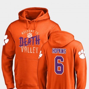 #6 Fanatics Branded Logo Orange DeAndre Hopkins Clemson University Hoodie Mens Hometown Collection