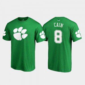 For Men White Logo Fanatics Branded Deon Cain CFP Champs T-Shirt Kelly Green #8 St. Patrick's Day