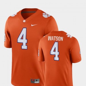 Orange College Football Nike Deshaun Watson CFP Champs Jersey #4 Game For Men
