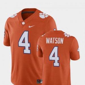 #4 Orange Alumni Football Game Player Nike Deshaun Watson Clemson National Championship Jersey Mens