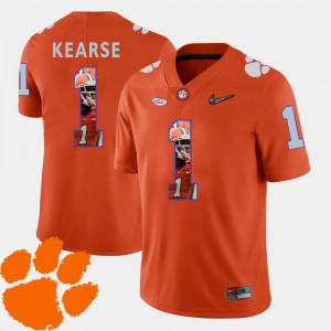 Jayron Kearse Clemson Jersey Pictorial Fashion Orange Mens #1 Football