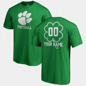 Clemson Custom T-Shirts Fanatics Big & Tall Dubliner Kelly Green #00 Mens St. Patrick's Day