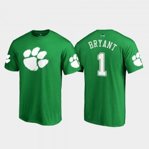 #1 St. Patrick's Day White Logo Fanatics Branded Martavis Bryant Clemson T-Shirt Mens Kelly Green