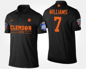 Atlantic Coast Conference Sugar Bowl Name and Number Men's Mike Williams Clemson University Polo Black #7 Bowl Game