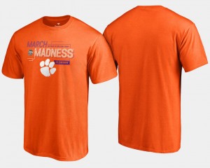 Men Orange Clemson Tigers T-Shirt 2018 March Madness Bound Airball Basketball Tournament