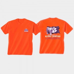 Clemson T-Shirt Orange 2018 National Champions Tried College Football Playoff Men
