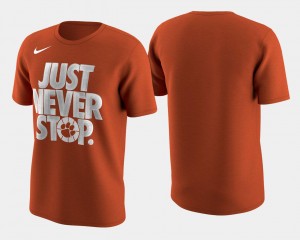 March Madness Selection Sunday Men's CFP Champs T-Shirt Basketball Tournament Just Never Stop Orange