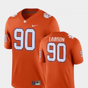 For Men Game #90 College Football Nike Orange Shaq Lawson Clemson Jersey