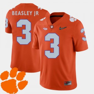 2018 ACC Vic Beasley Jr. Clemson Jersey For Men's #3 Orange College Football