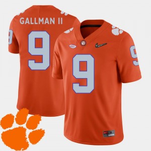 #9 2018 ACC Orange Men's College Football Wayne Gallman II Clemson Jersey