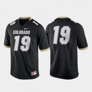 #19 Mens Black UC Colorado Jersey Game College Football Nike