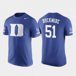 Mike Buckmire Duke Blue Devils T-Shirt Future Stars Men Nike Basketball Replica #51 Royal