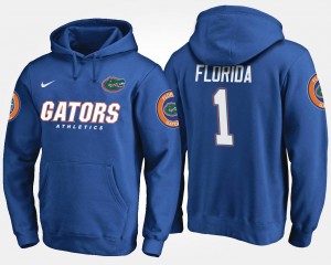 Florida Hoodie #1 Men's Blue Name and Number No.1