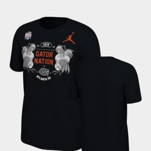Florida Gators T-Shirt 2018 Peach Bowl Bound For Men's Verbiage Jordan Brand Black
