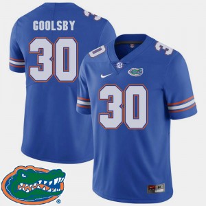 2018 SEC DeAndre Goolsby Florida Gators Jersey For Men Royal College Football #30