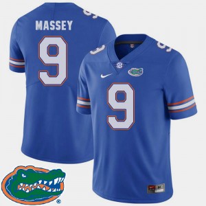 College Football #9 Dre Massey Florida Jersey Men's 2018 SEC Royal