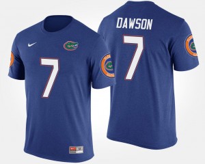 Duke Dawson University of Florida T-Shirt For Men's Blue Name and Number #7