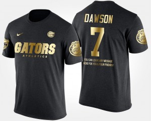 #7 For Men's Gold Limited Black Short Sleeve With Message Duke Dawson Florida T-Shirt
