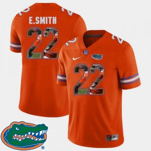 For Men Orange Pictorial Fashion Football #22 E.Smith University of Florida Jersey